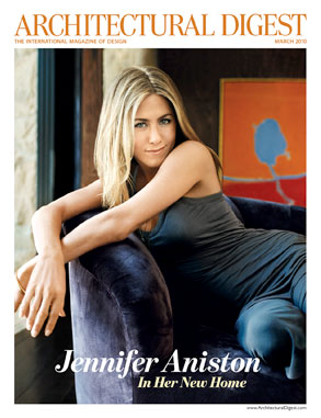 Jennifer Aniston, Architectural Digest, Cover Jennifer Aniston, Architectural Digest, Cover